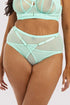 Eddie Crossover Wrap High Waist Knicker Curve - Aqua
